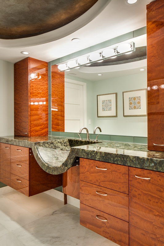 Master Bath with Stone Vanity